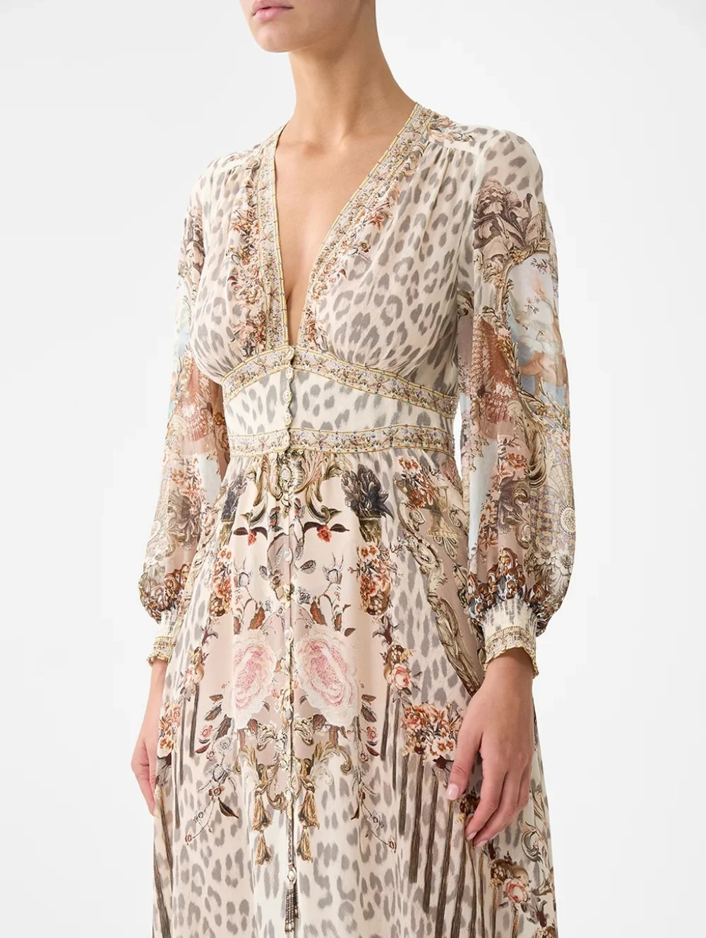 Camilla button dress with shaped waistband - Picture 4 of 8
